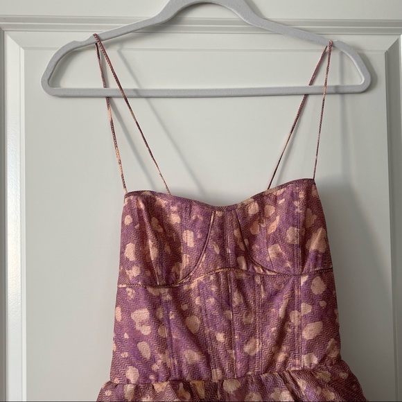 Celina Dress in Lavender Handprint Dot - Picture 5 of 11